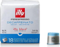 illy packaging front showing 18-count box and clear product branding for convenient storage