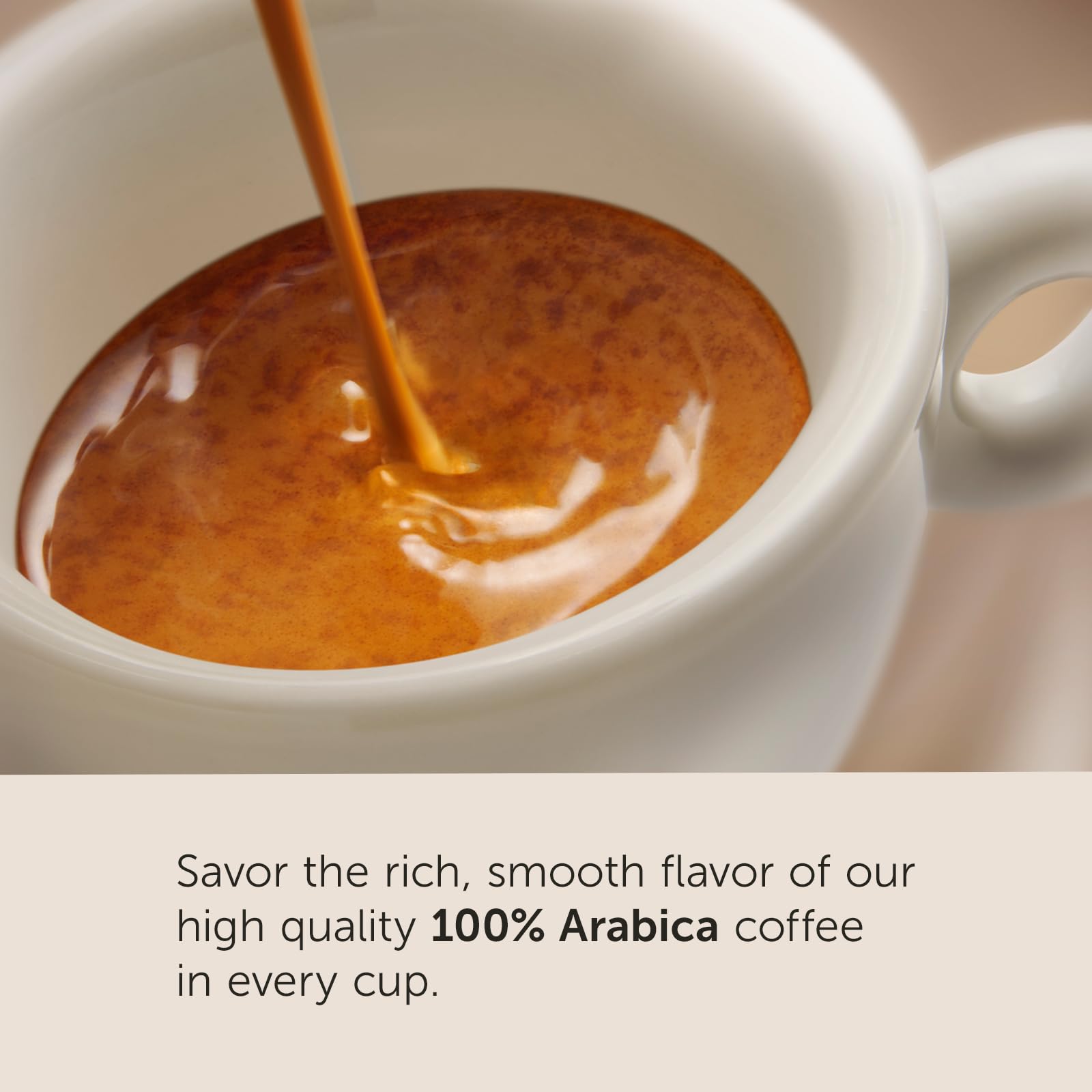 illy packaging label showing origin and sustainable sourcing benefits