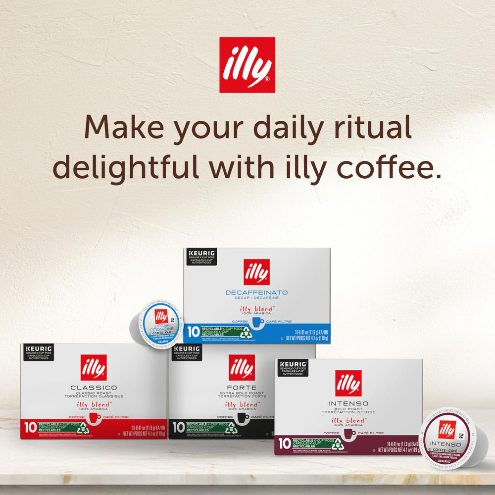 illy package on kitchen counter showing everyday accessibility benefit
