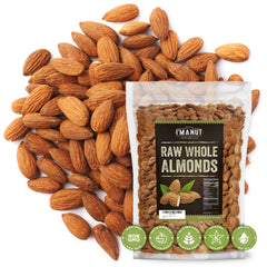 I'm A Nut front pouch showing label and resealable zipper for freshness