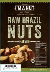 I'm A Nut resealable zipper on bag demonstrating freshness preservation benefit