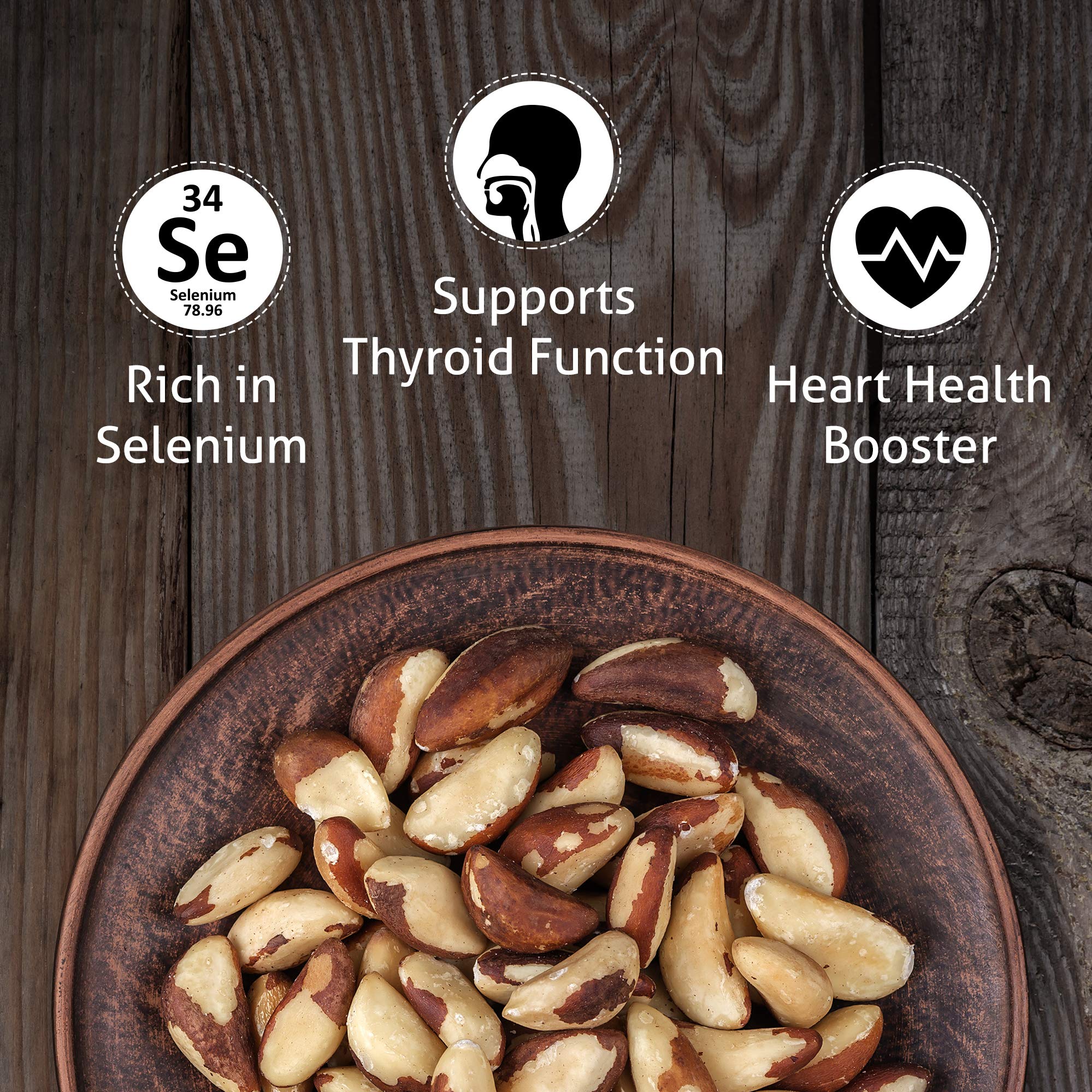 I'm A Nut close-up of dry roasted Brazil nut texture, emphasizes crunchy freshness