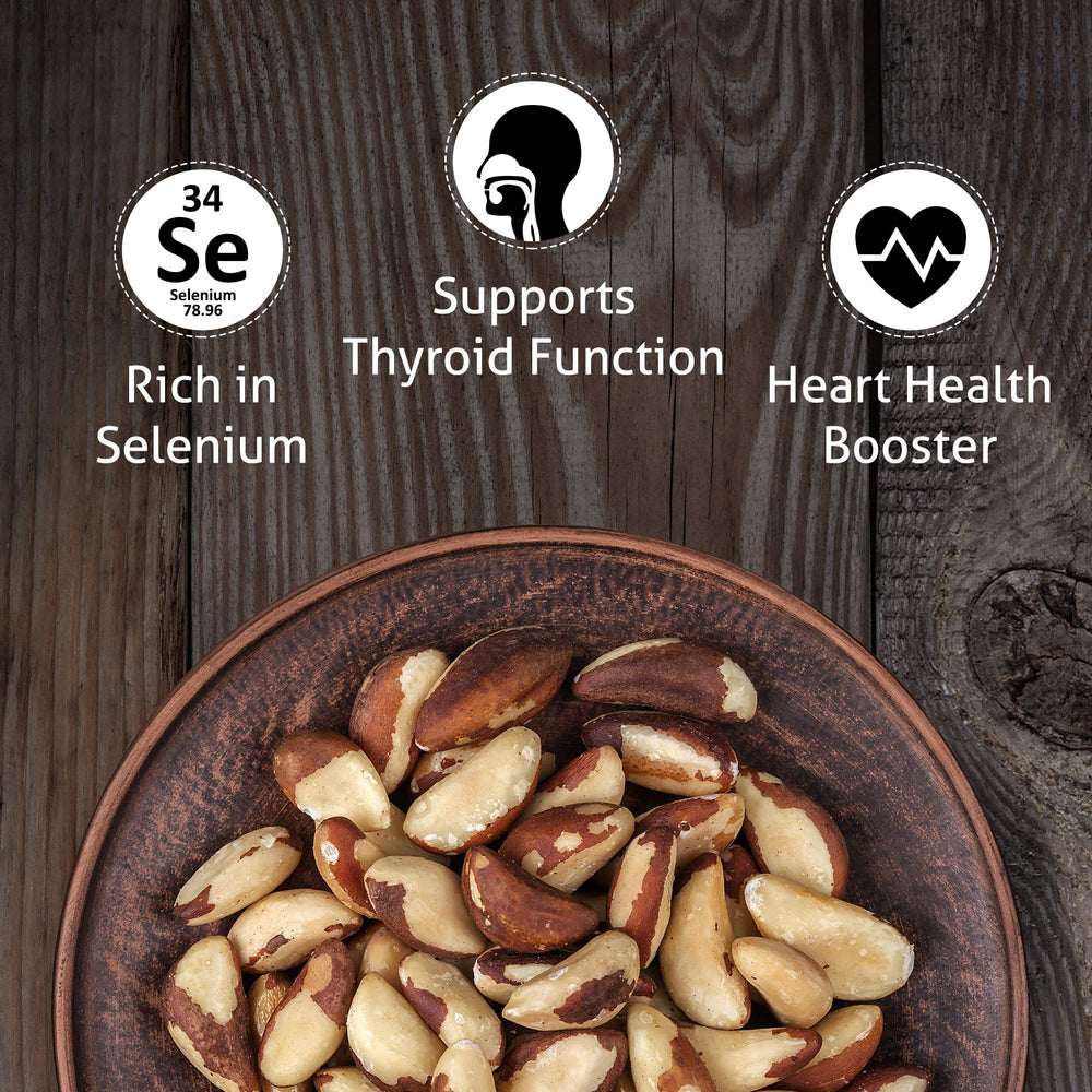 I'm A Nut close-up of dry roasted Brazil nut texture, emphasizes crunchy freshness