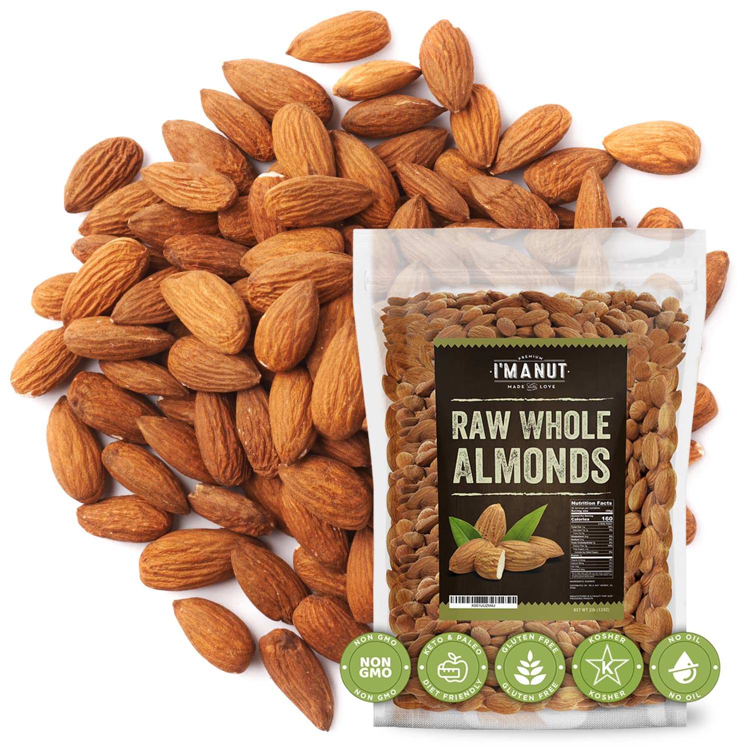 I'm A Nut front pouch showing 32 oz label and natural appeal