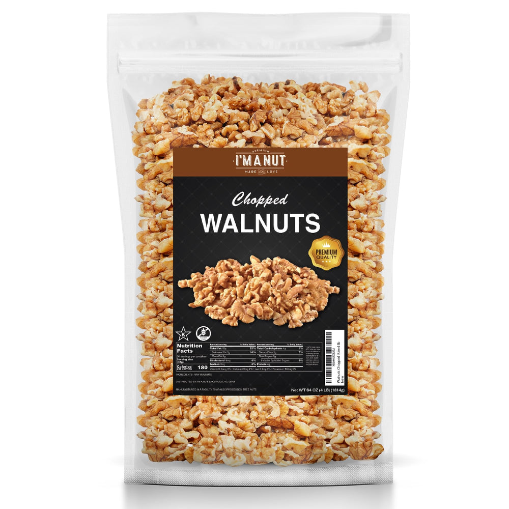 I'm A Nut front pouch showing branding and bulk size benefit
