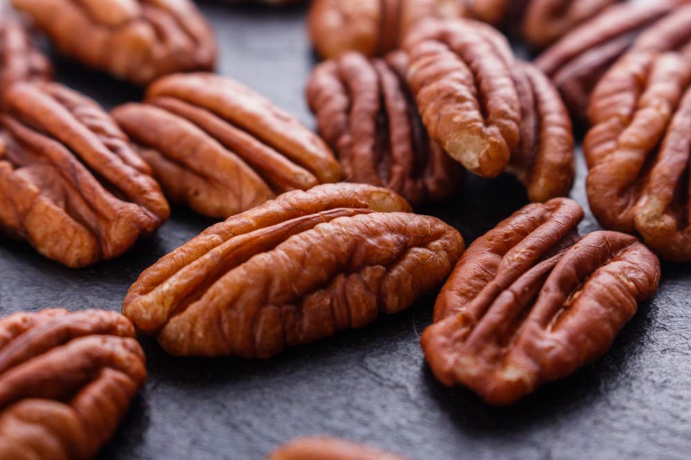 I'm A Nut toasted pecan halves showing caramelized color and enhanced flavor
