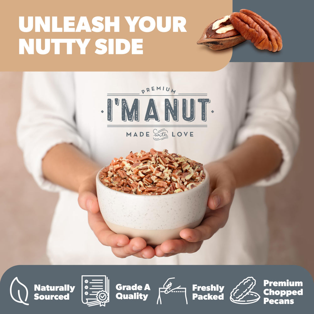 I'm A Nut label close-up highlighting batch-tested peanut and gluten assurances