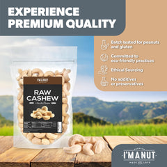 I'm A Nut cashews on measuring spoon showing serving size and portion control