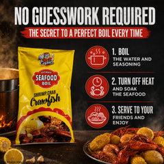 Cajun Two Step Seafood Boil Seasoning 4 lb — Authentic Louisiana Blend, Bulk 64 oz