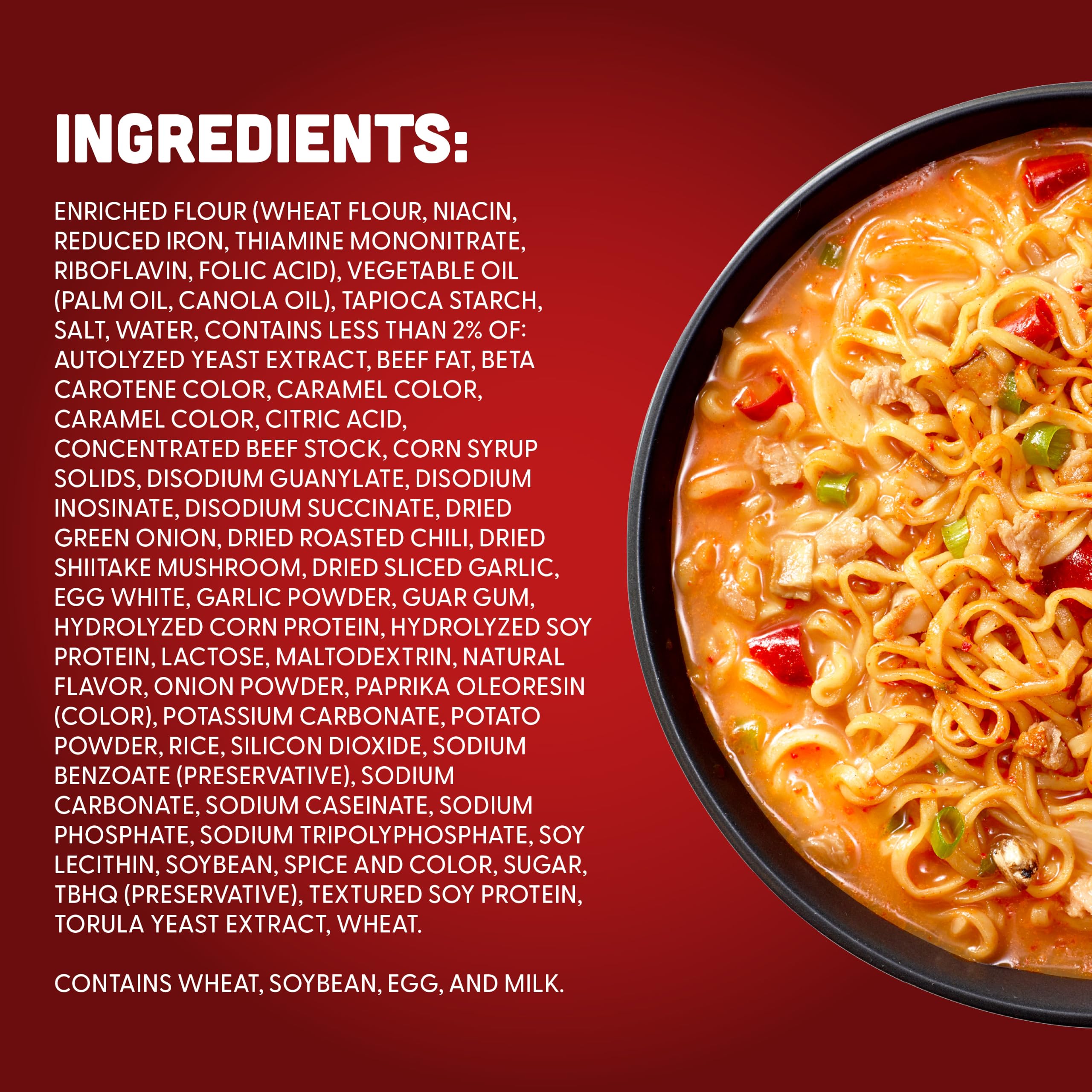 NISSIN Top Ramen Hot Pot Fusions Korean Spicy Beef Bowl, 4.8 oz Pack of 6 — Microwavable, No Added MSG