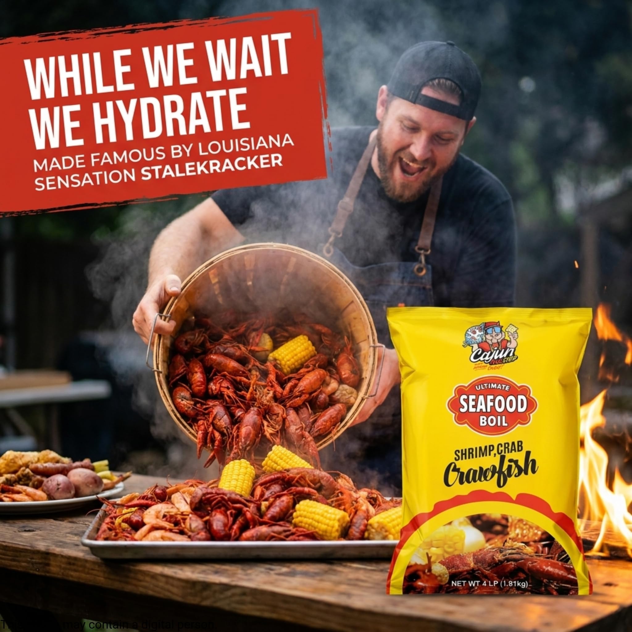 Cajun Two Step Seafood Boil Seasoning 4 lb — Authentic Louisiana Blend, Bulk 64 oz