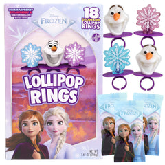 Imaginings 3 front packaging showing 18 count Frozen lollipop rings and party-ready box