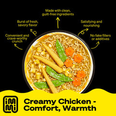 immi broth pour over noodles showing creamy savory sauce and aroma