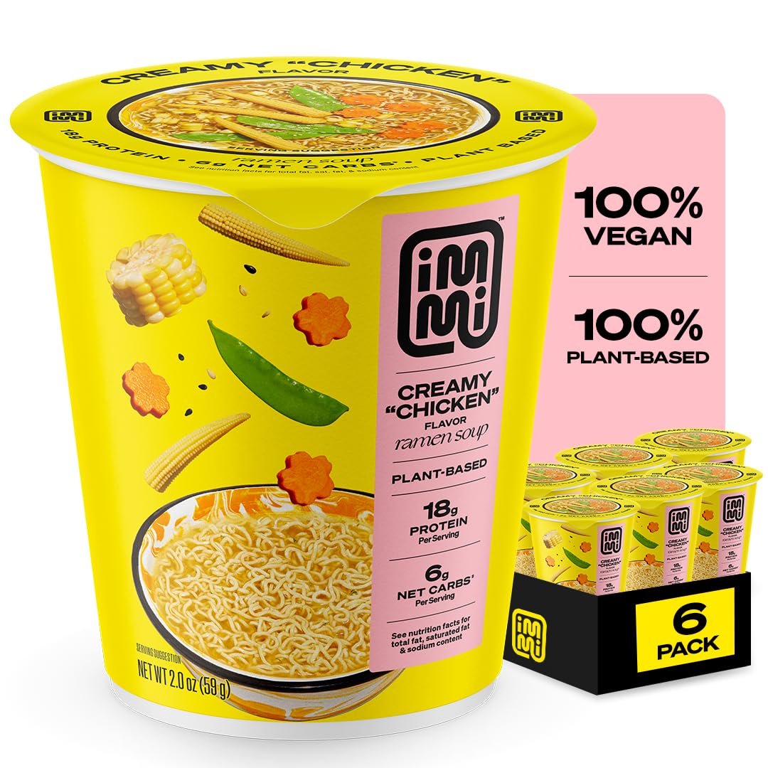 immi front packaging showing cup and branding, convenient protein meal