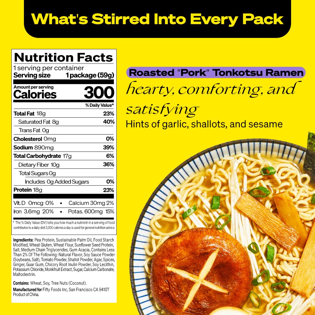 immi nutrition label closeup highlighting 18g plant protein per serving