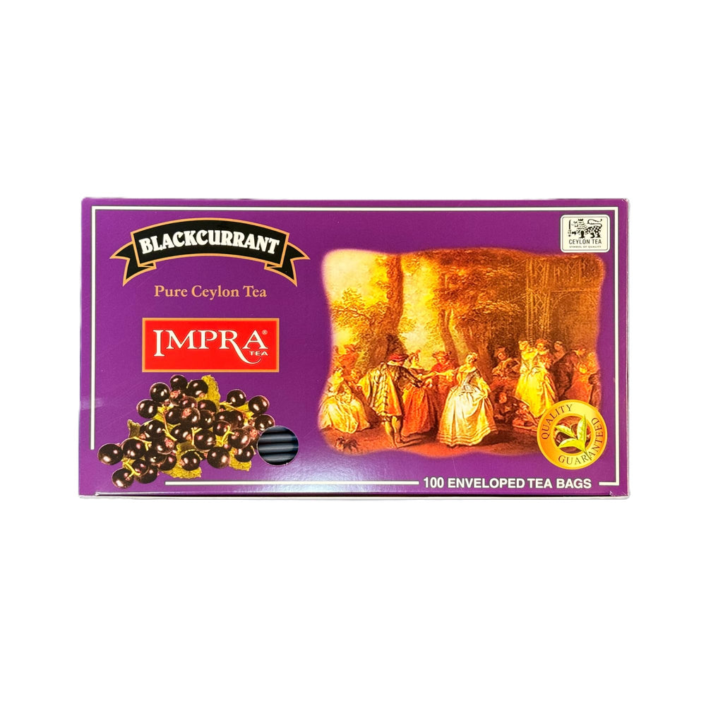 Impra front box view showing 100-count and blackcurrant benefit