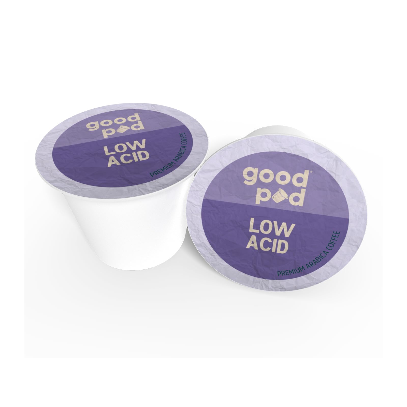 INDEPENDENCE COFFEE CO. brewed cup of goodPOD low acid coffee with smooth crema