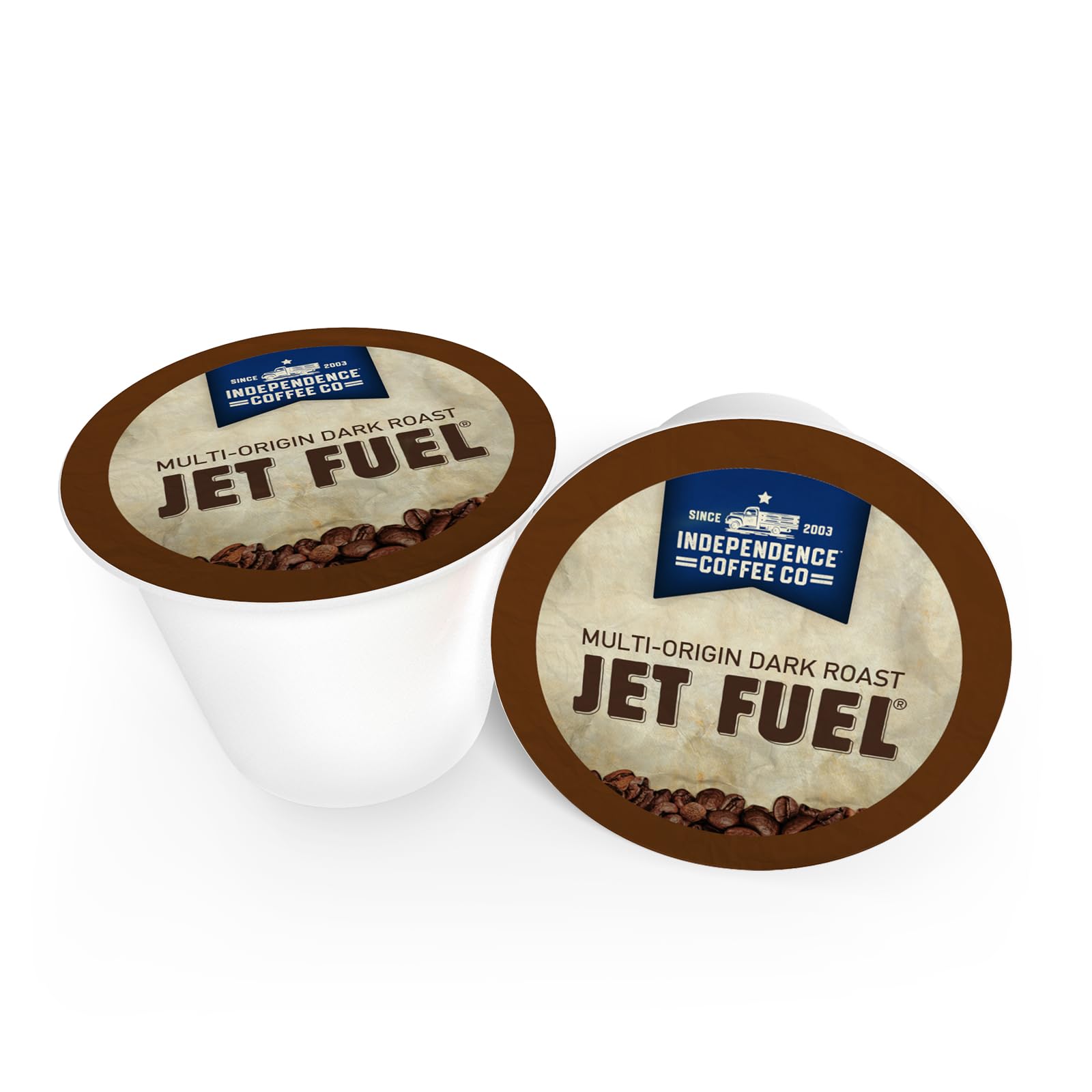 INDEPENDENCE COFFEE CO. Jet Fuel K-Cup in brewer delivering consistent extraction benefit