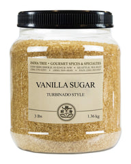 India Tree front canister showing label and 3 lb size, highlights ethical sourcing