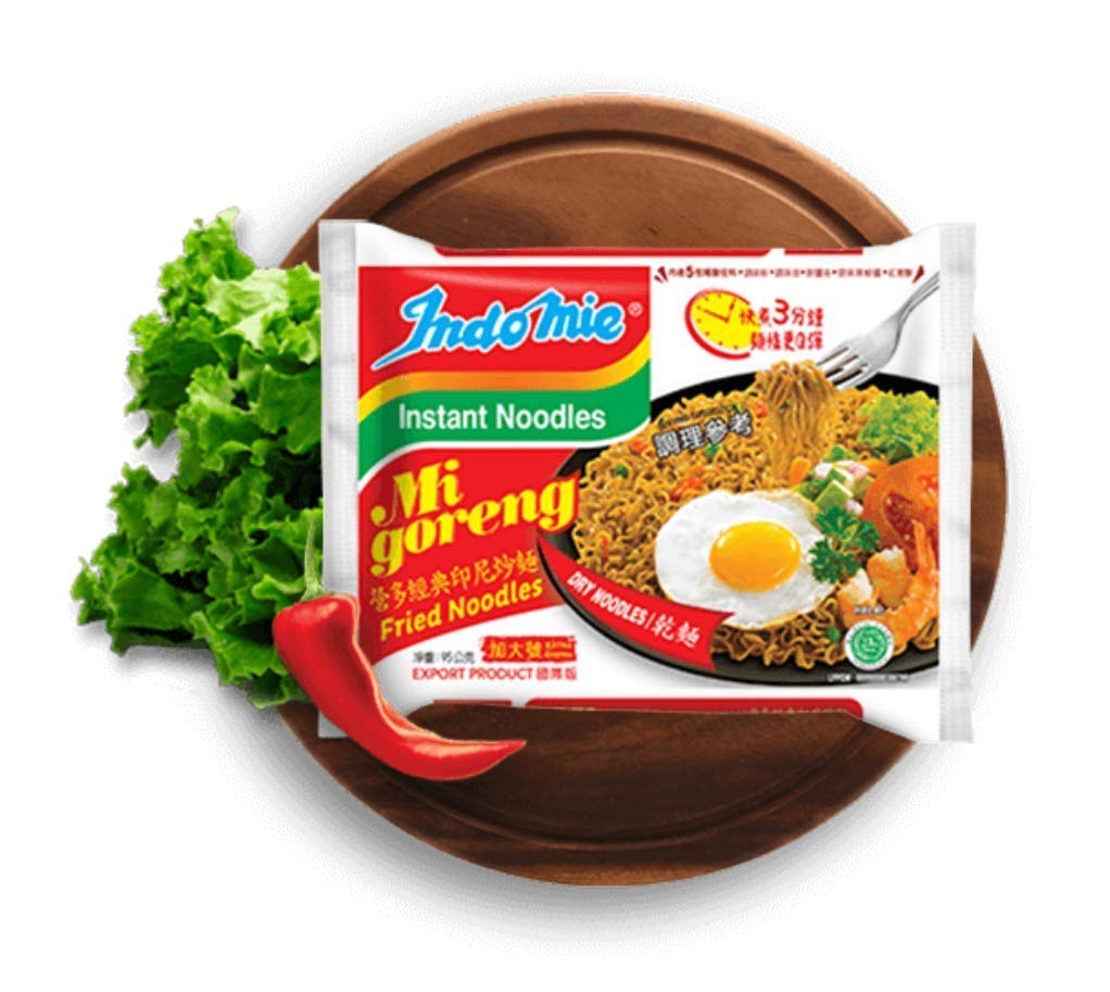 Indomie cooked Mi Goreng noodles plated hot showcasing texture and flavor