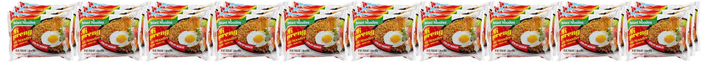 Indomie nutrition and allergen label visible for safe ingredient planning
