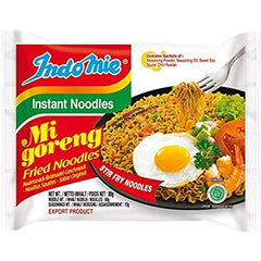 Indomie pack front showing Original flavor and halal label benefits