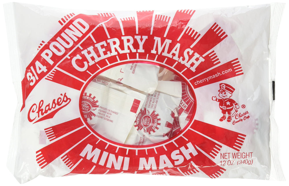 Infun Chase's front bag shot showing mini Mash candy and shareable packaging