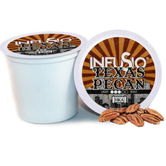 InfuSio front packaging showing 96-count and pecan flavor benefit convenience