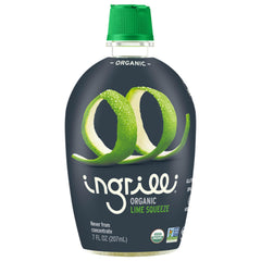 Ingrilli close-up label displaying ingredients and organic certifications benefit