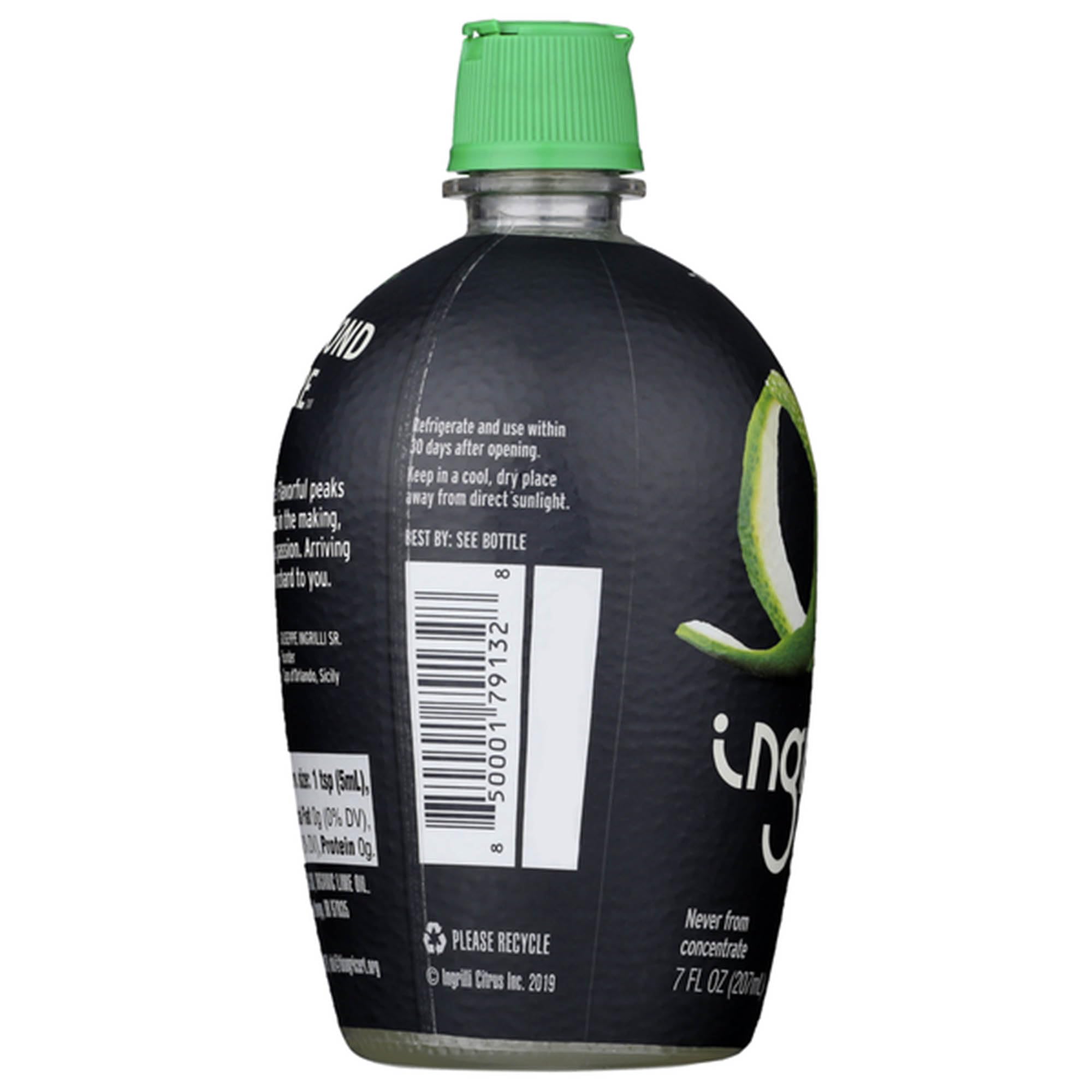 Ingrilli lime juice droplet on spoon highlighting texture and fresh flavor benefit