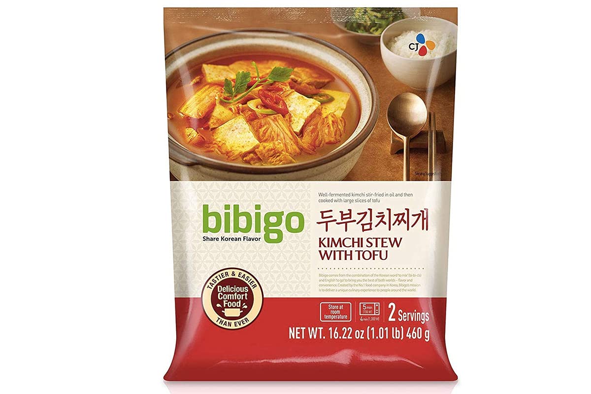 Instan Bibigo front packaging showing stew for quick authentic meals