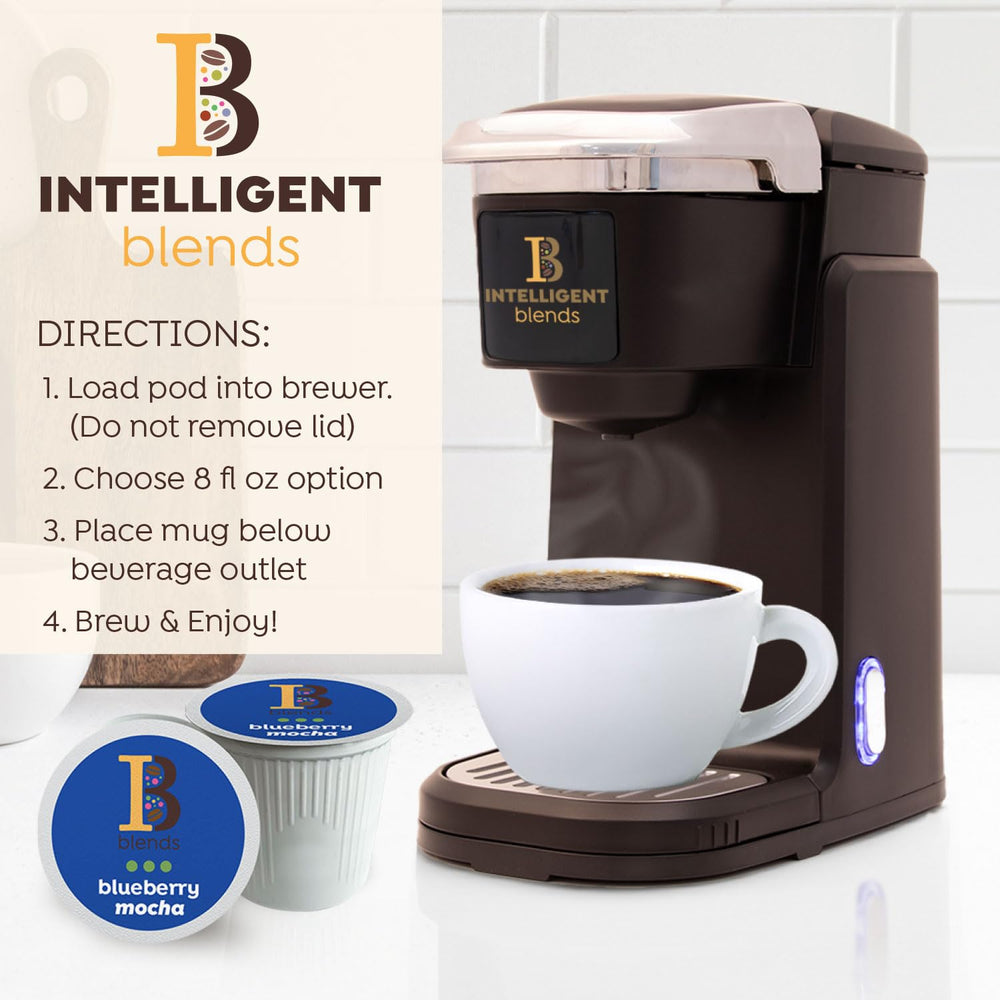 Intelligent Blends beans and pods on a scale showing portion and quality