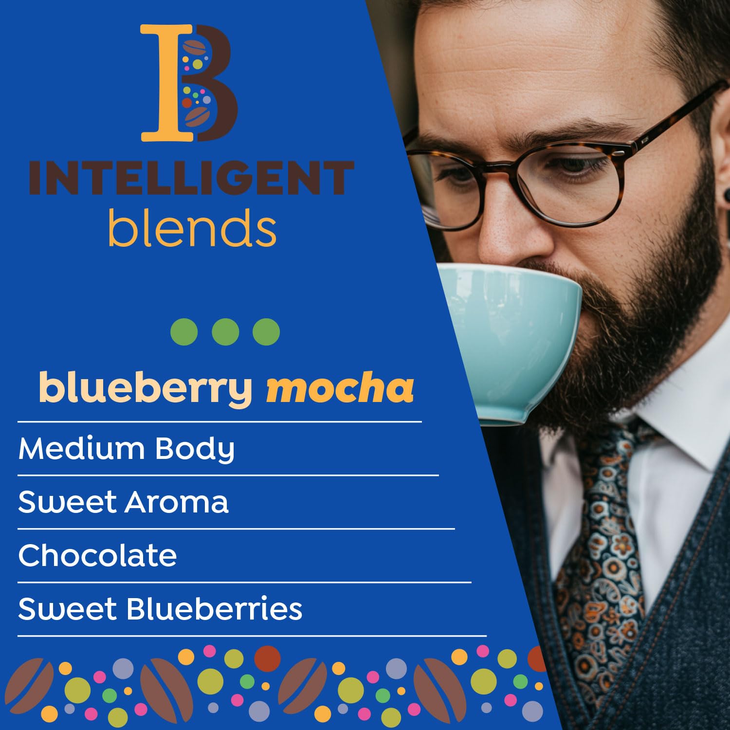 Intelligent Blends coffee on breakfast table illustrating indulgent pairing