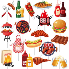 iPartyFun front packaging showing 36 BBQ cupcake toppers, adds instant party style