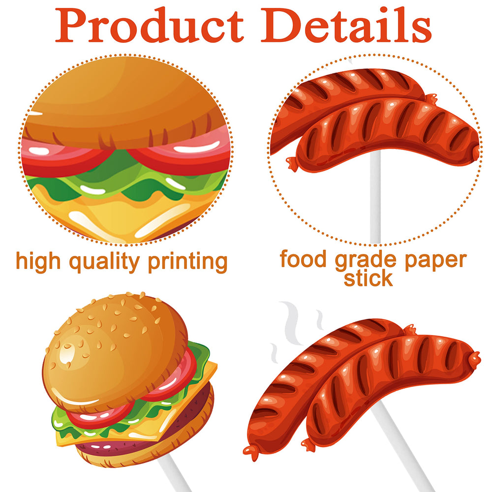 iPartyFun toppers inserted on cupcakes, quick decoration for party-ready treats