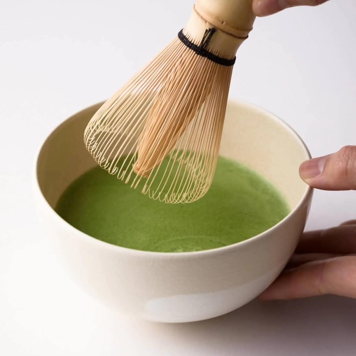 IPPODO TEA CO. Hatsu Matcha used in dessert batter, adding bright tea flavor and color