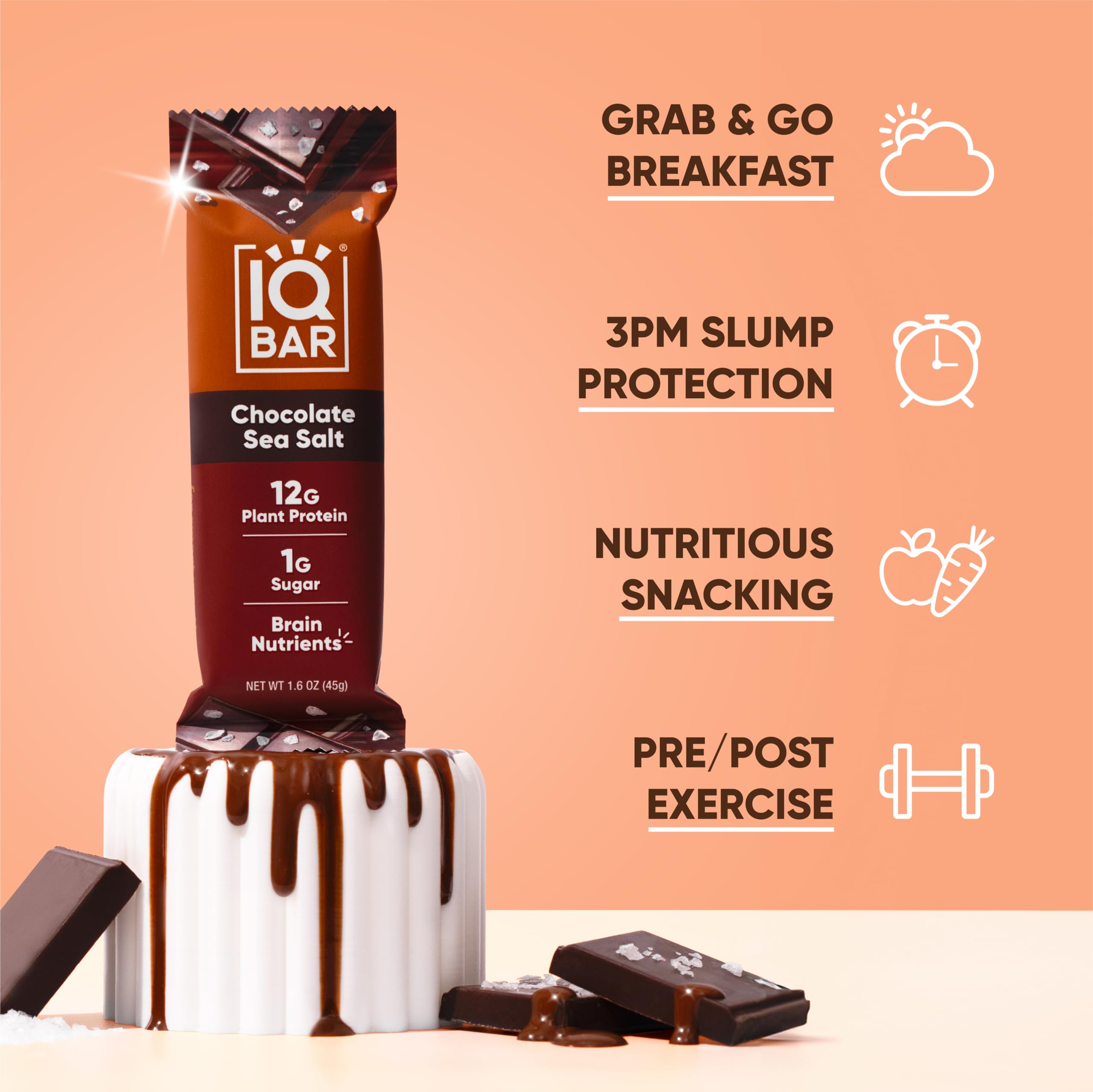 IQBAR multiple bars in travel pouch for convenient on-the-go benefit