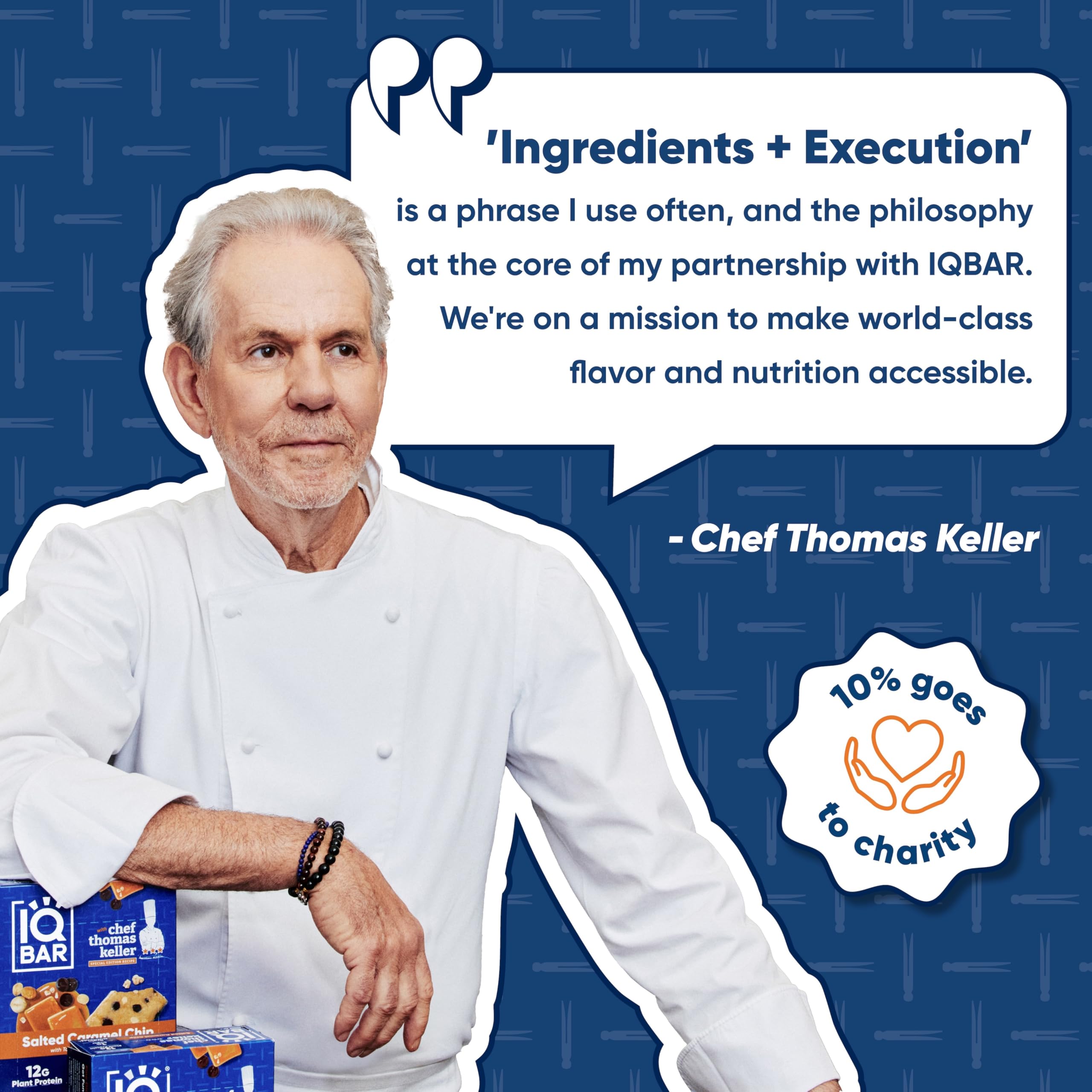 IQBAR salted caramel ingredients label displaying clean certifications and nutrients