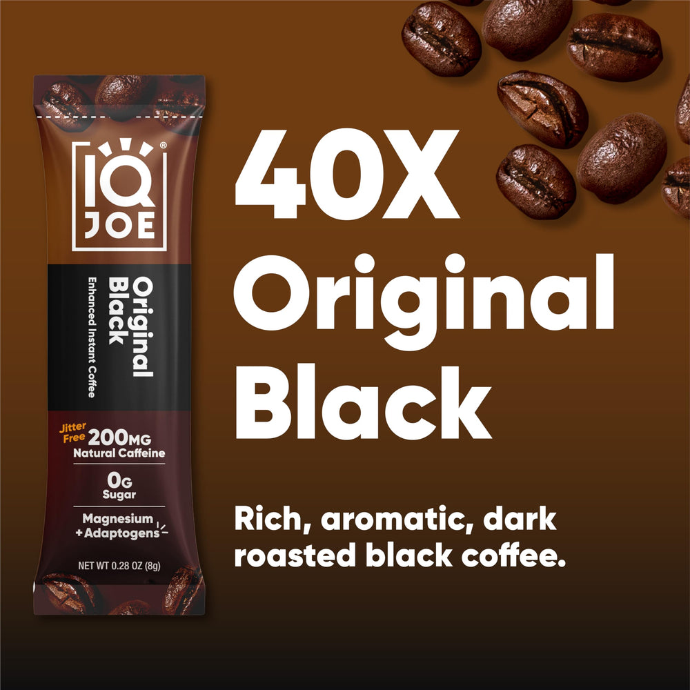 IQBAR IQJOE single stick packet close-up highlighting portability
