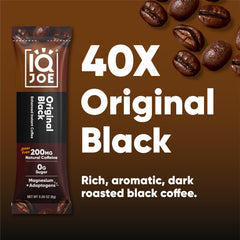 IQBAR IQJOE single stick packet close-up highlighting portability