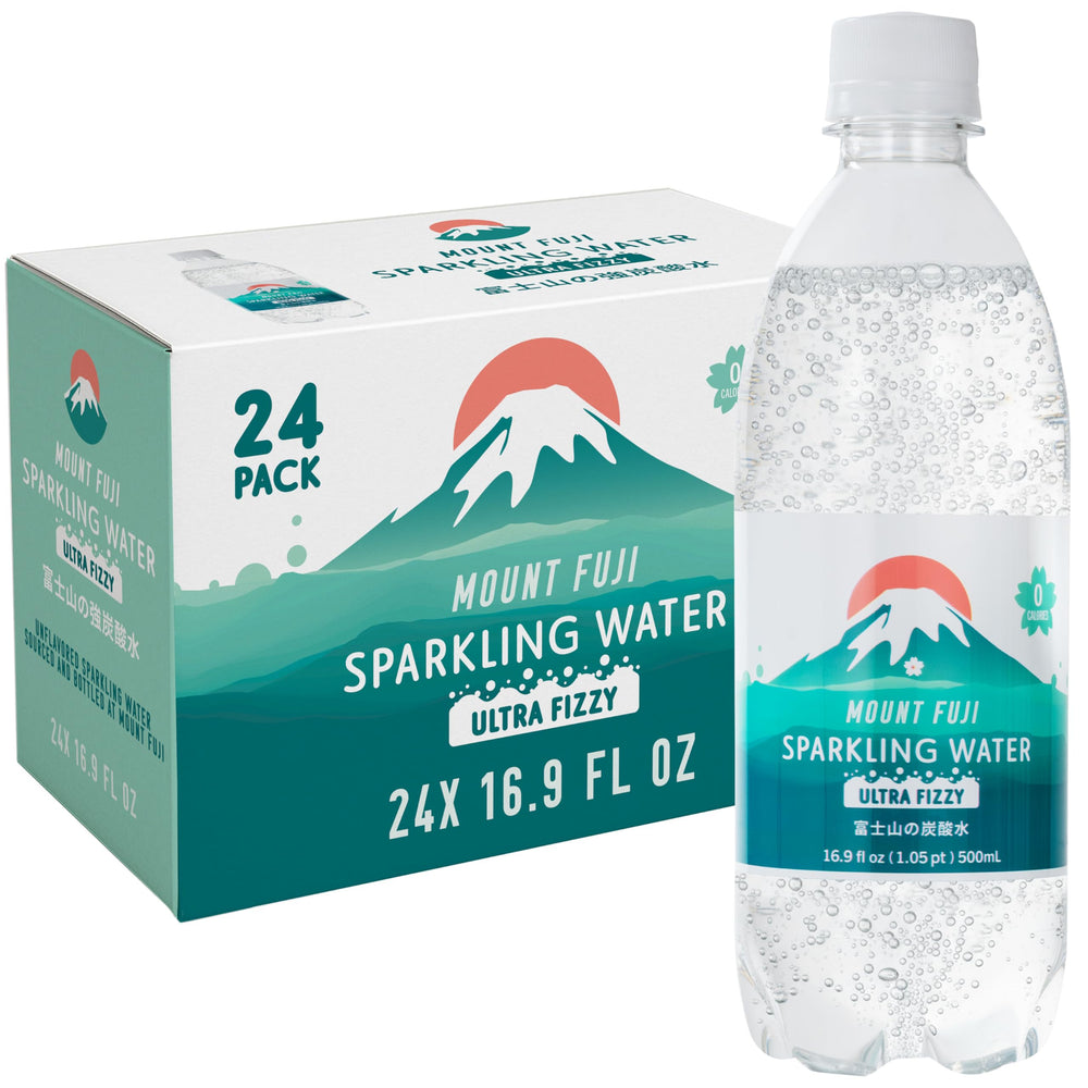 IRIS front packaging showing Mount Fuji source and bold fizz benefit