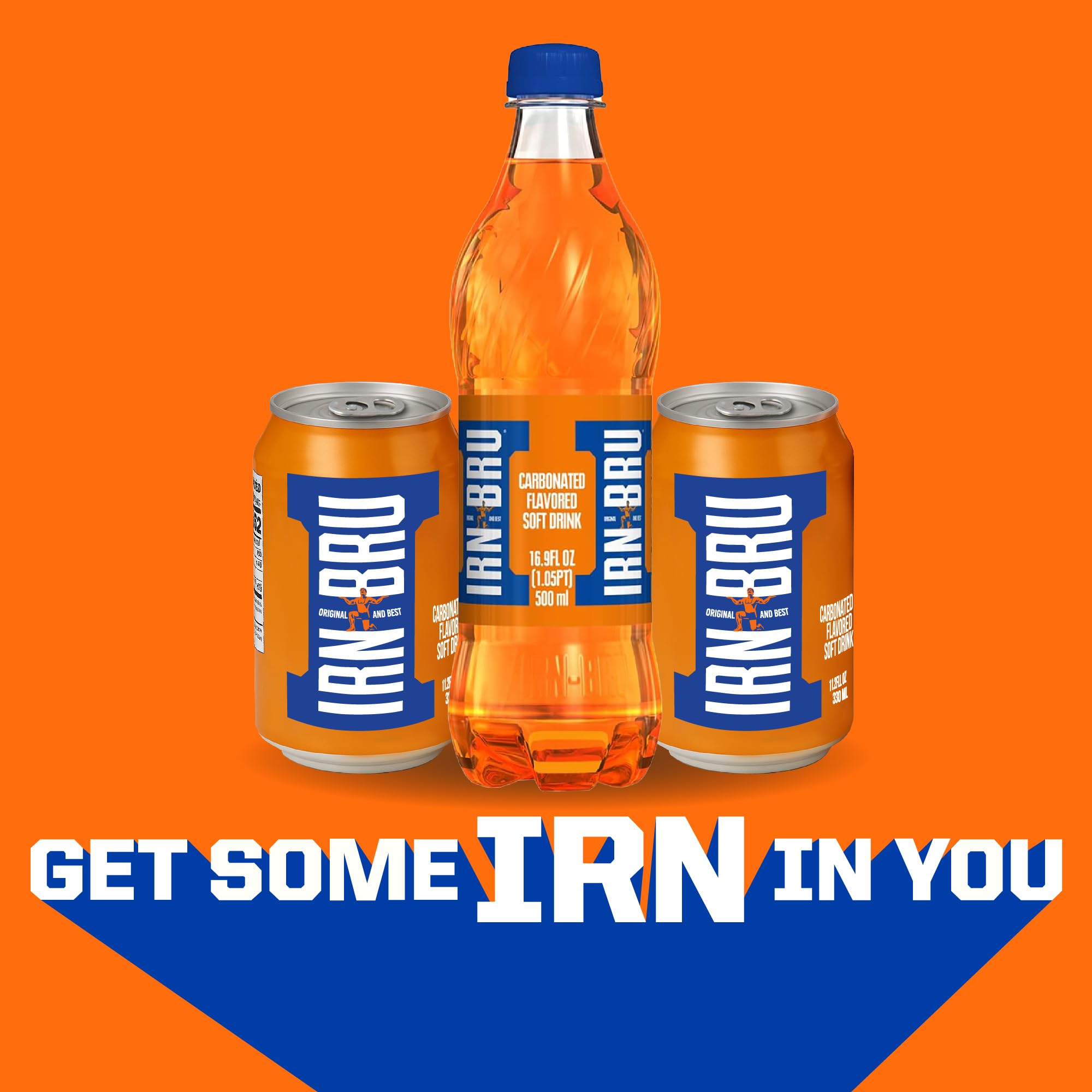 IRN-BRU can beside pub food showing flavorful pairing benefits