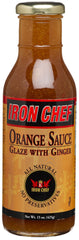 Iron Chef bottle front view showing label and usable glass packaging benefit