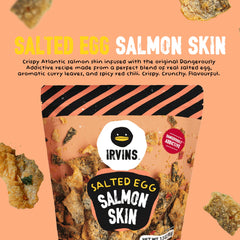 IRVINS close-up of crisp texture highlighting crunchy finish and seasoned coating benefit