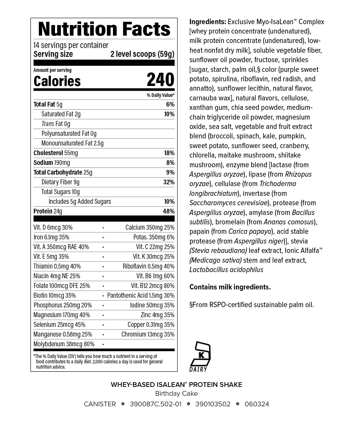 Isagenix IsaLean powder texture close-up highlighting smooth consistency and scoopability for quick mixing