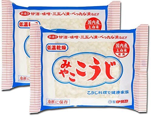 Isesou MIYAKO KOJI front package showing grains and clear labeling for easy fermenting use