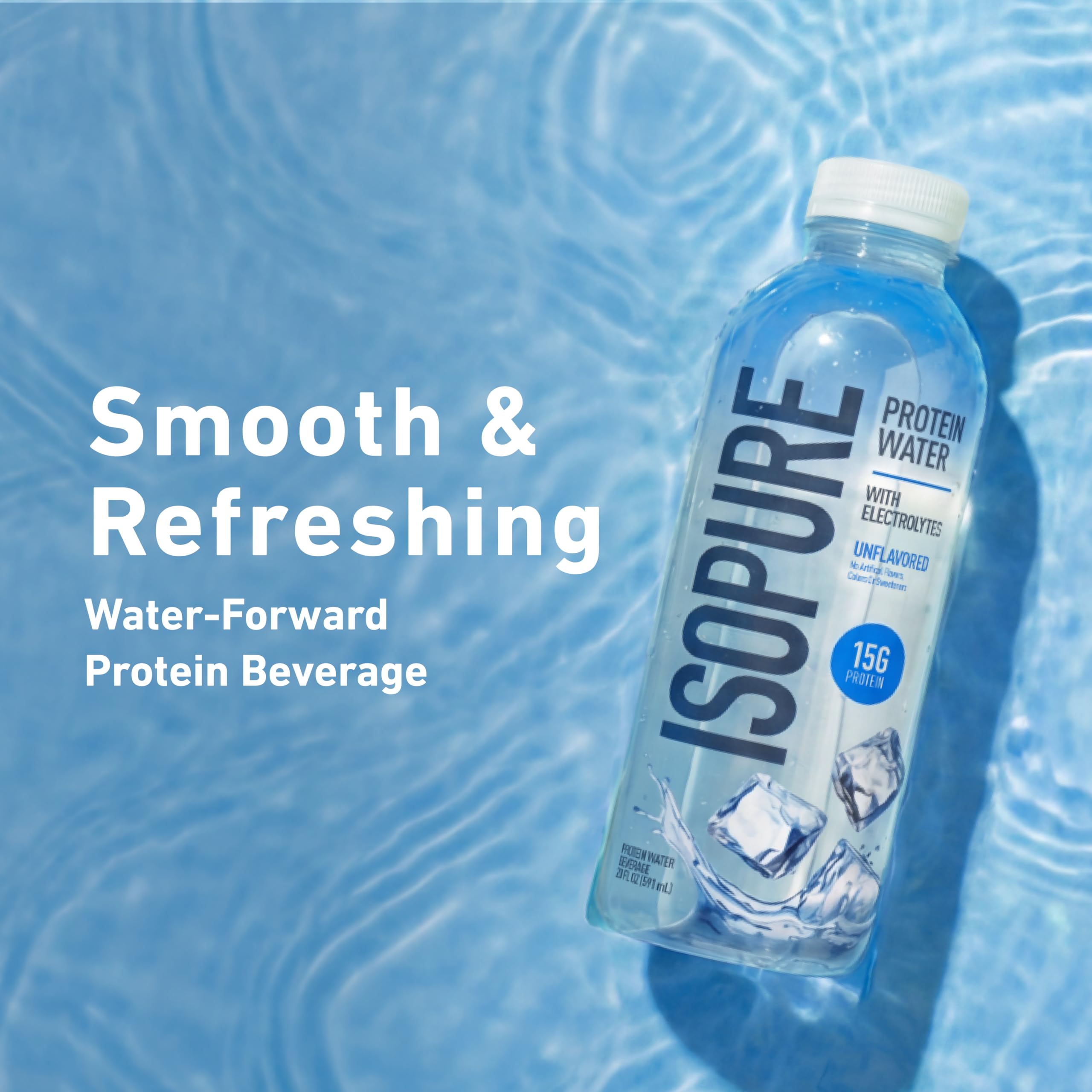 Isopure twelve-pack case displayed for storage and stock-up convenience