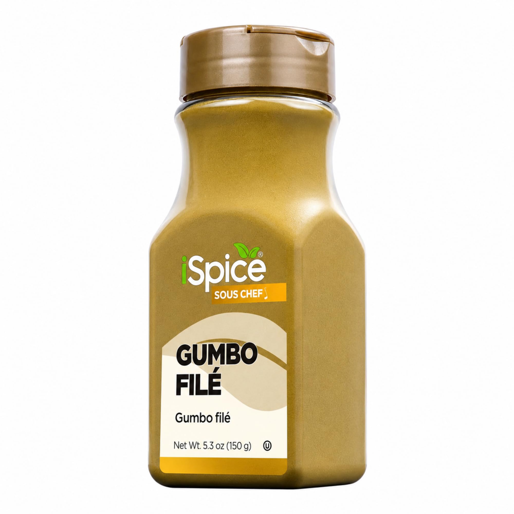 iSpice front jar showing label and 5.3 oz size for authentic gumbo