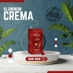ITALIAN COFFEE FOR ESPRESSO LOVERS aluminum pod close-up showing capsule detail and quality finish