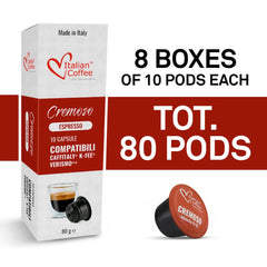Italian Coffee For Espresso Lovers pod close-up highlighting capsule seal quality